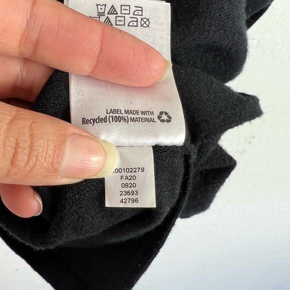 Alfani Poncho Sweater Womens Small Black Turtleneck Pullover - Picture 11 of 12